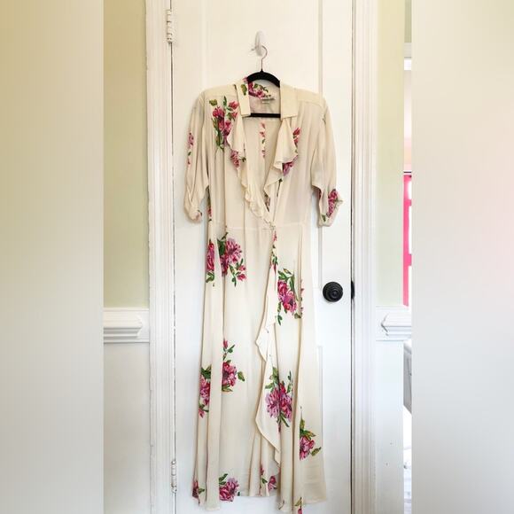 Vintage Annette Dean Floral Midi Dress - Picture 5 of 11